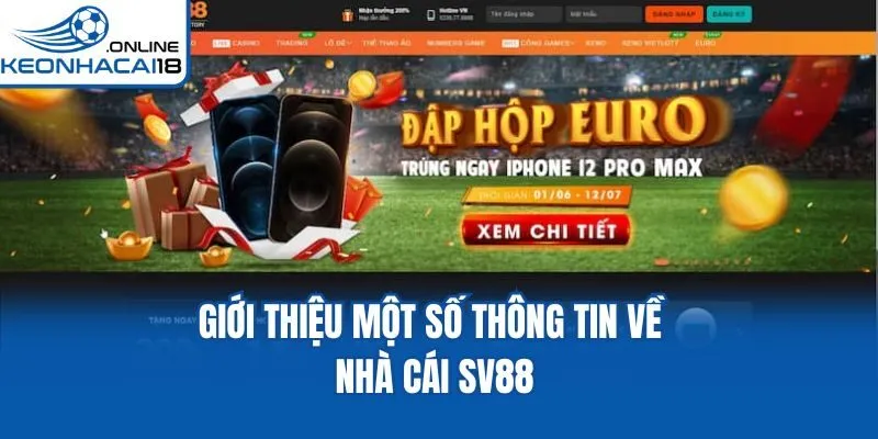 Giới thiệu một số thông tin về nhà cái SV88